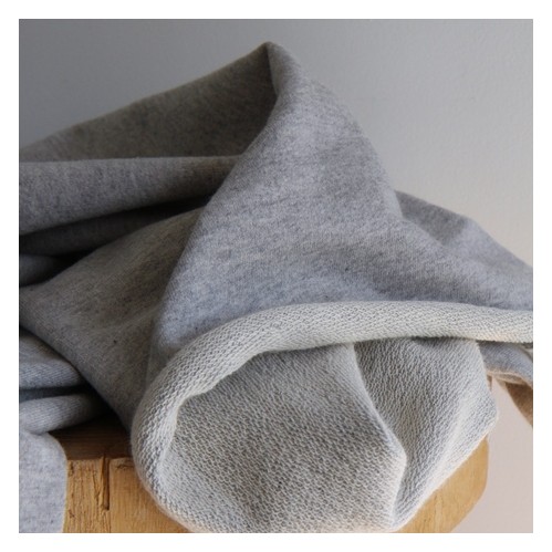 collection upcycling - french terry gris chiné