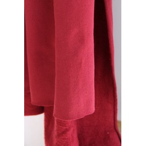 Tissu Sweat Envers Bouclette - bordeaux