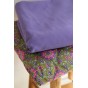 tissu matelassé assorti à la moleskine lilas