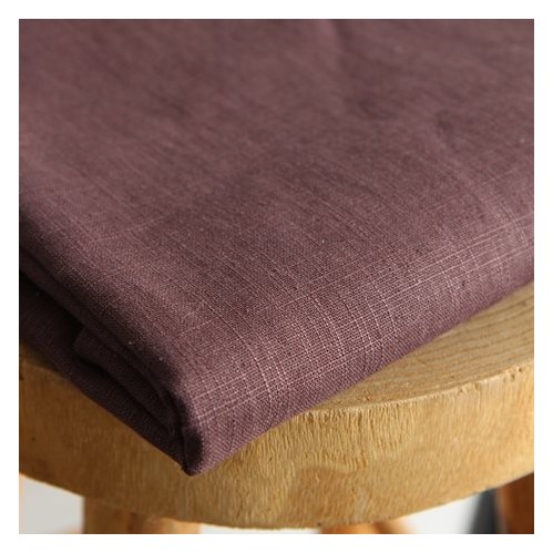 joli tissu en lin - marron