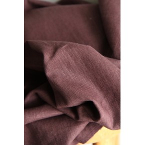 tissu lin marron - un chat sur un fil mercerie