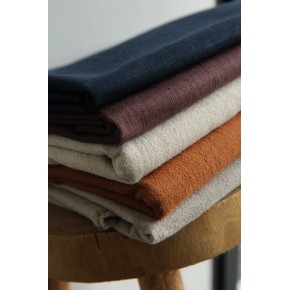 tissu en pur lin - un chat sur un fil