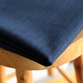 tissu lin marine - un chat sur un fil mercerie