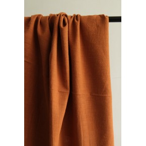 tissu lin caramel pour vestiaire d'été - un chat sur un fil