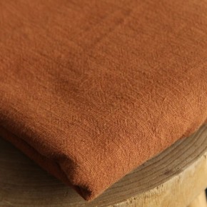 tissu en pur lin caramel - un chat sur un fil