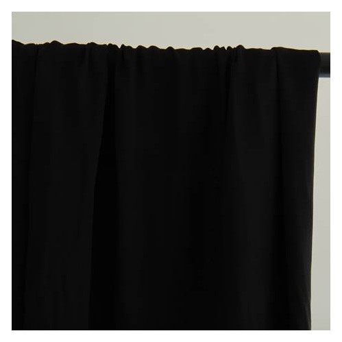 tissu voile de viscose - noir