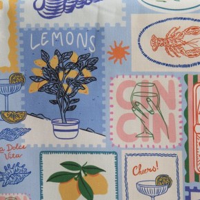 coton canvas - imprimé estival