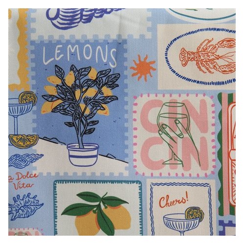 coton canvas - imprimé estival