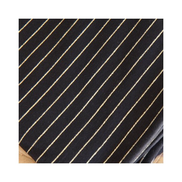 tissu jersey marinière fines rayures - un chat sur un fil