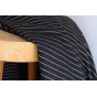 tissu marinière noir et doré