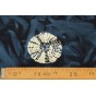 TISSU COTON BATIK - BLEU ET éCRU