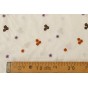 voile de coton brodé - fleurs multicolores