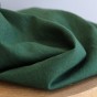 TISSU LIN ET COTON VERT - UN CHAT SUR UN FIL