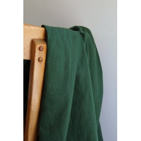 tissu lin COTON VERT pour vestiaire d'été - un chat sur un fil