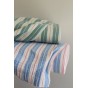 tissu en double gaze à rayures pour coudre robe, blouse