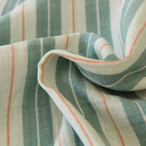 jolie double gaze - rayures vert et orange