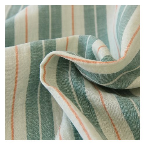 jolie double gaze - rayures vert et orange