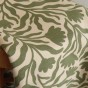 tissu sweat fleur et écru