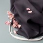 tissu viscose dobby black - atelier brunette