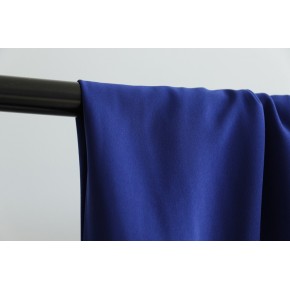 crêpe polyester haute gamme bleu