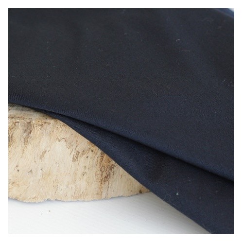 tissu gabardine de coton - marine