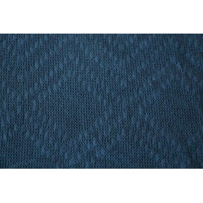 Maille ajourée losange marine