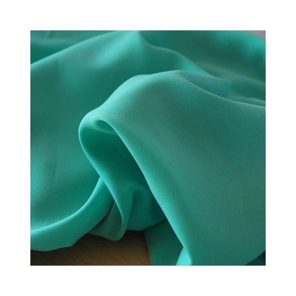 crêpe polyester haute gamme -  vert menthe