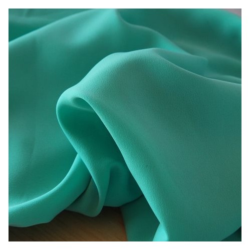 crêpe polyester haute gamme -  vert menthe