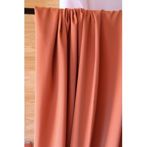 crêpe polyester haute gamme - terracotta