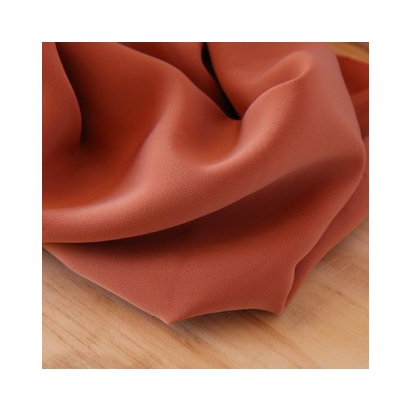 Crêpe luxury terracotta - polyester