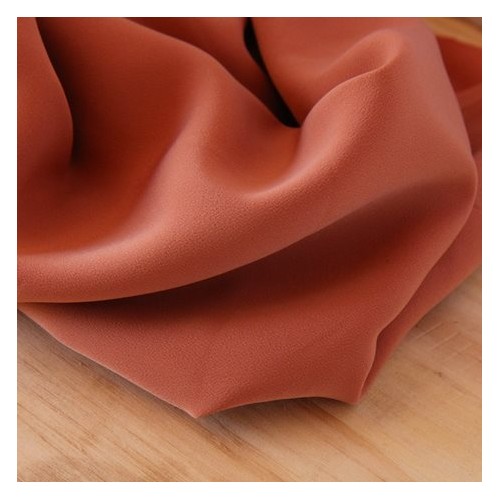 Crêpe luxury terracotta - polyester