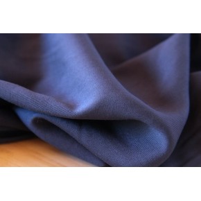 tissu bleu foncé uni - un chat sur un fil