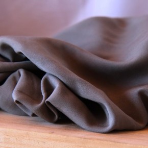 tissu voile de viscose - kaki