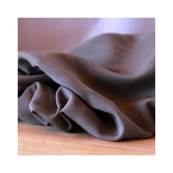tissu voile de viscose - kaki