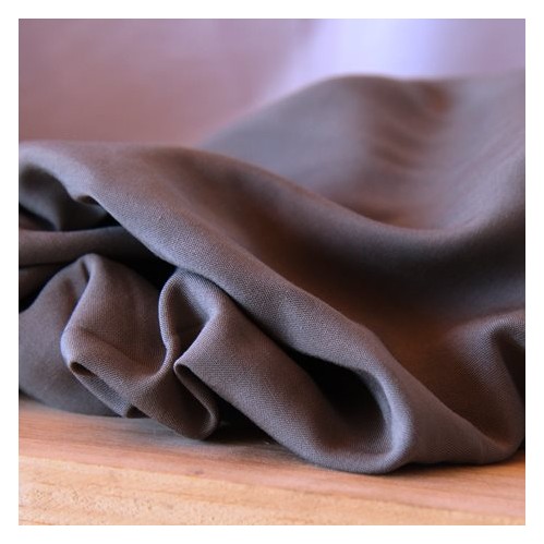 tissu voile de viscose - kaki