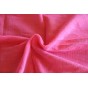 joli coupon de coton crépon de couleur rose corail