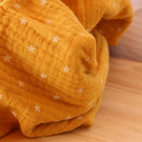 double gaze ocre étoiles - collection enfants