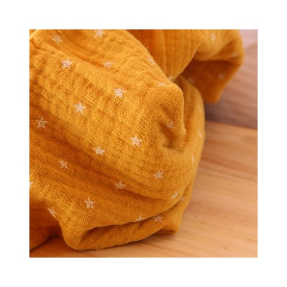 double gaze ocre étoiles - collection enfants