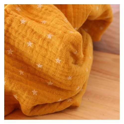 double gaze ocre étoiles - collection enfants