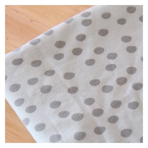 coupon de jersey coton - pois mint