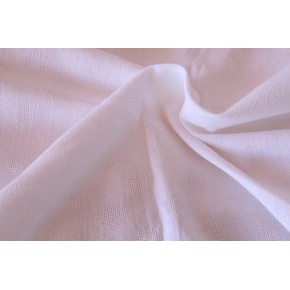coton brodé blanc -  pois