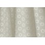 tissu coton brodé écru