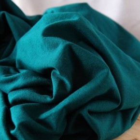 tissu jersey viscose émeraude