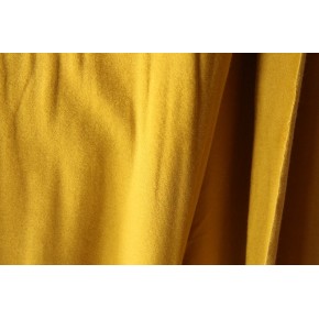 tissu jersey viscose coloris jaune moutarde