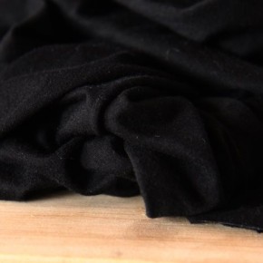 tissu jersey viscose noir - un chat sur un fil