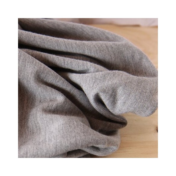 jersey viscose gris chiné