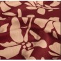 twill de viscose fleurs - un chat sur un fil