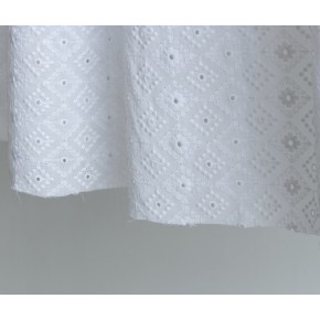 coton brodé graphique armance blanc