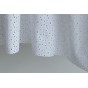 tissu brodé blanc fleurs