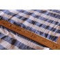 tissu en gaze de coton rayures - un chat sur un fil